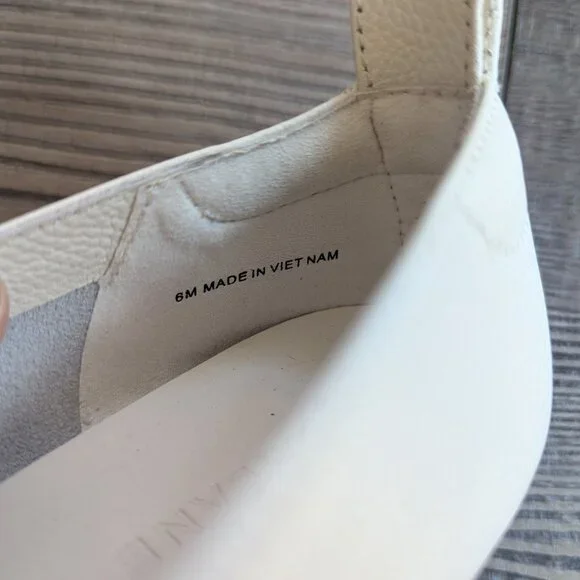 Everlane Womens 6 The Day Glove Classic Minimalist Leather Flats in Canvas White - Picture 5 of 8